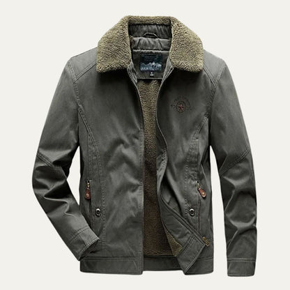 VogeLuxe | Herren-Softshelljacke mit Sherpa-Futter und Reißverschluss 0