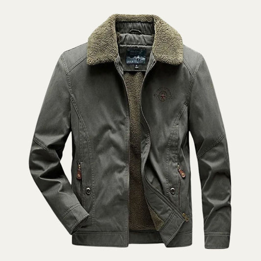 VogeLuxe | Herren-Softshelljacke mit Sherpa-Futter und Reißverschluss 0