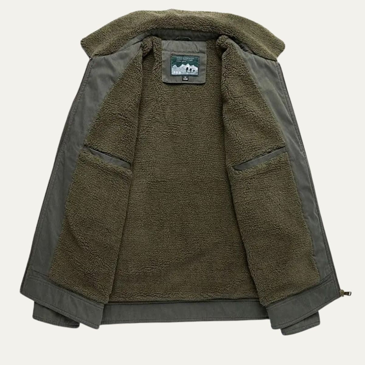 VogeLuxe | Herren-Softshelljacke mit Sherpa-Futter und Reißverschluss 1