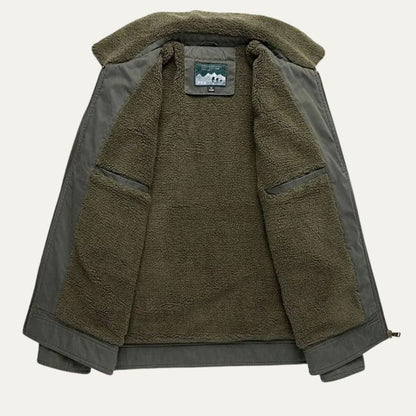 VogeLuxe | Herren-Softshelljacke mit Sherpa-Futter und Reißverschluss 1
