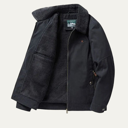 VogeLuxe | Herren-Softshelljacke mit Sherpa-Futter und Reißverschluss 4