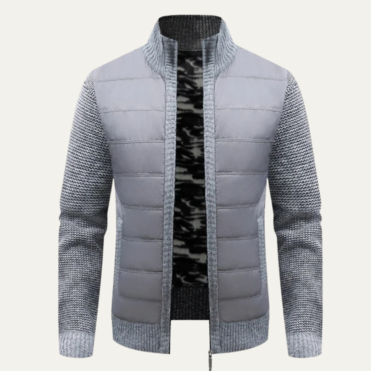 VogeLuxe | Herren-Steppjacke aus Materialmix 0
