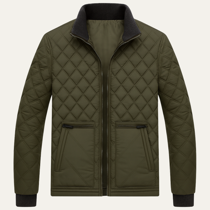 VogeLuxe | Herren-Steppjacke im Vintage-Stil mit Reißverschluss 1