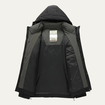 VogeLuxe | Herren-Steppjacke in kastenförmiger, hüftlanger Form 1