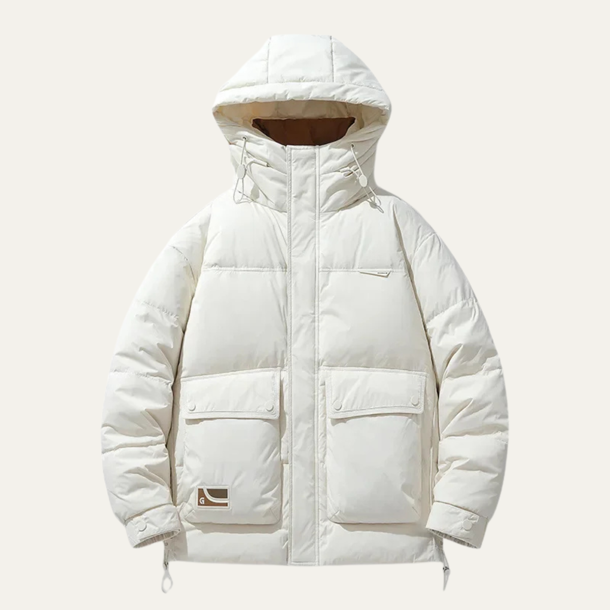 VogeLuxe | Herren-Steppjacke in kastenförmiger, hüftlanger Form 10