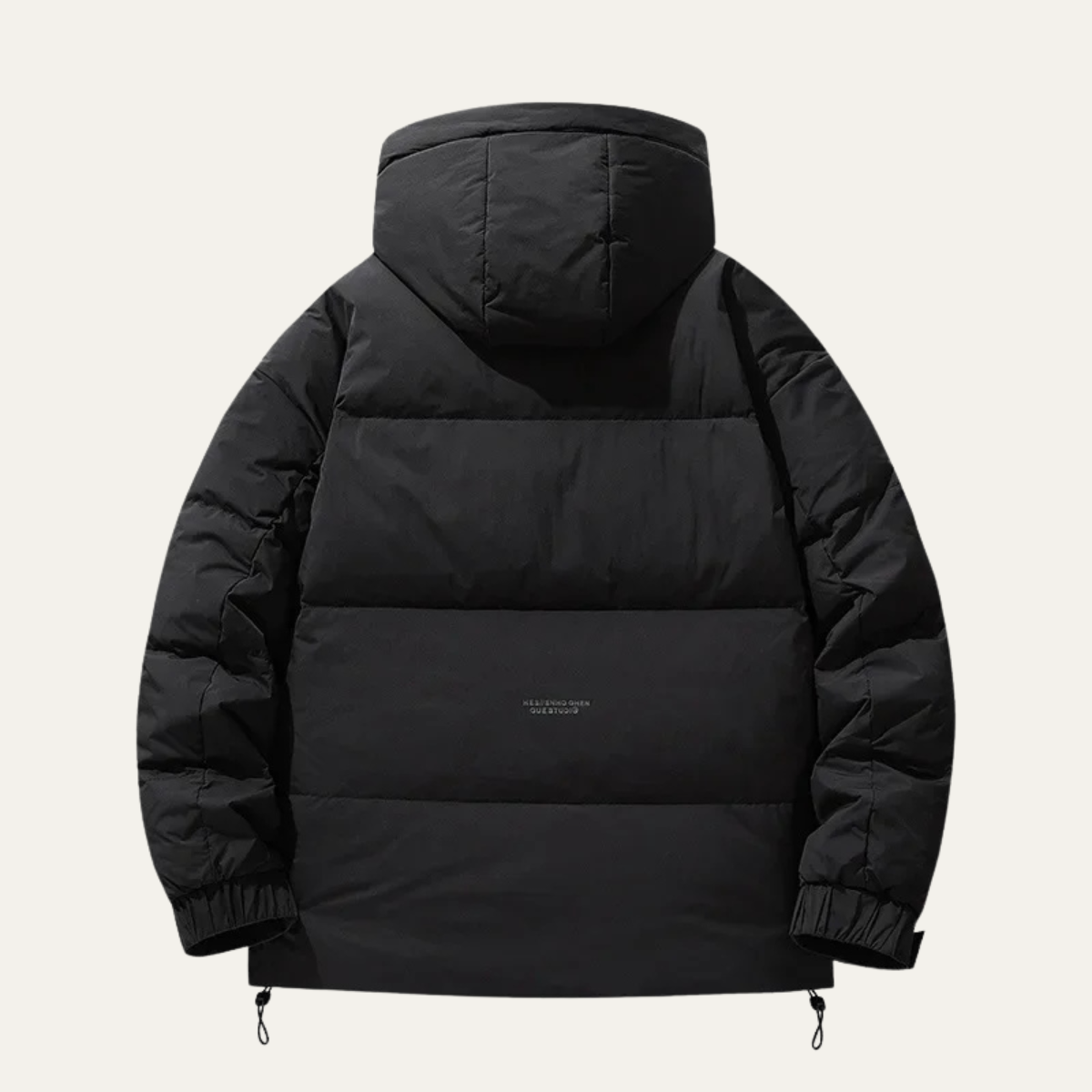 VogeLuxe | Herren-Steppjacke in kastenförmiger, hüftlanger Form 2