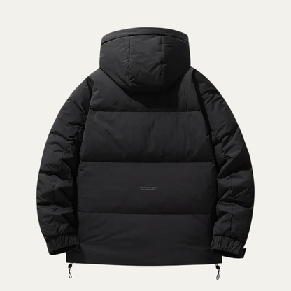 VogeLuxe | Herren-Steppjacke in kastenförmiger, hüftlanger Form 2