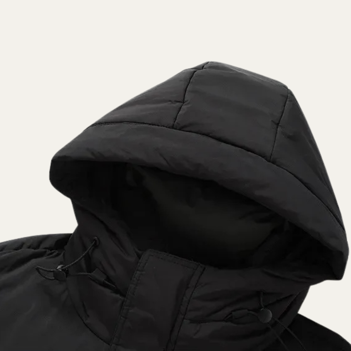 VogeLuxe | Herren-Steppjacke in kastenförmiger, hüftlanger Form 3