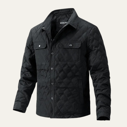 VogeLuxe | Herren-Steppjacke mit Druckknopfverschluss 0