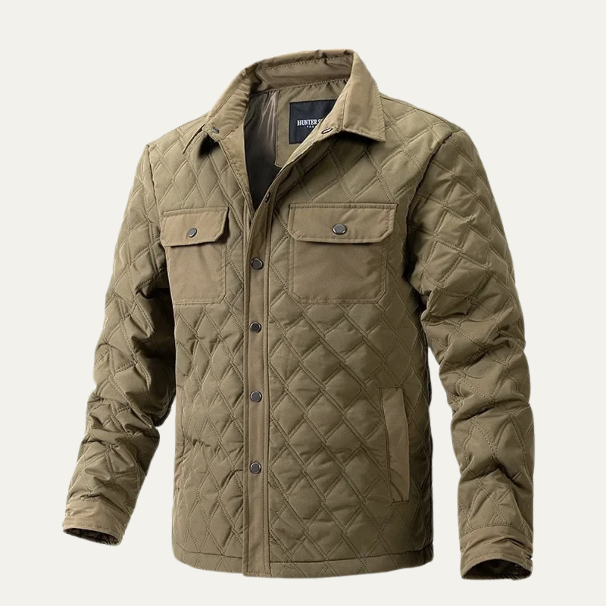 VogeLuxe | Herren-Steppjacke mit Druckknopfverschluss 11
