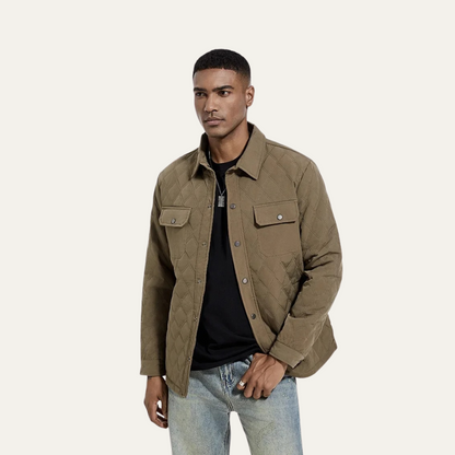 VogeLuxe | Herren-Steppjacke mit Druckknopfverschluss 8