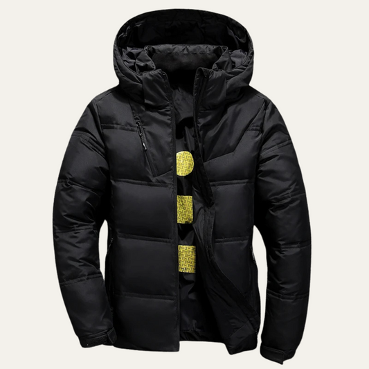 VogeLuxe | Herren-Steppjacke mit Kapuze und Daunenfüllung 0