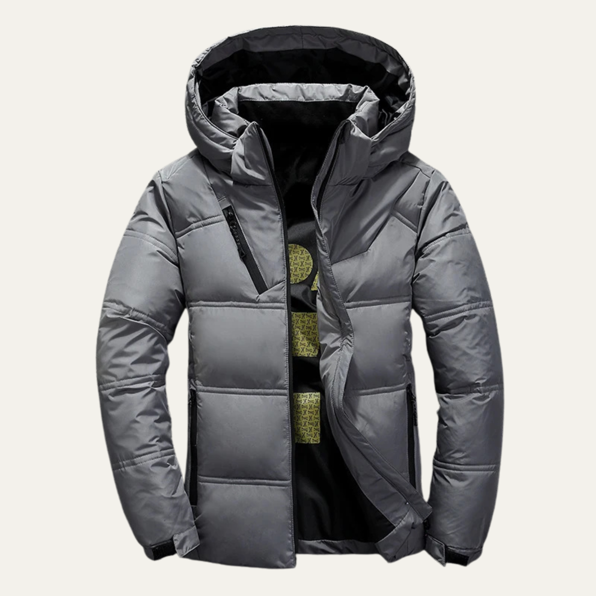 VogeLuxe | Herren-Steppjacke mit Kapuze und Daunenfüllung 2