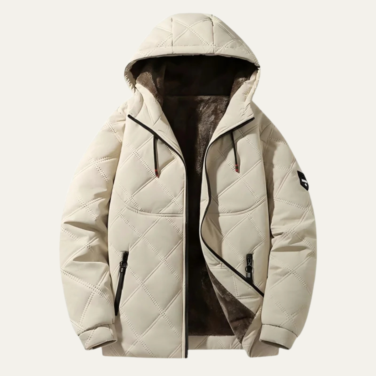 VogeLuxe | Herren-Steppjacke mit Kapuze und Rautensteppung 0