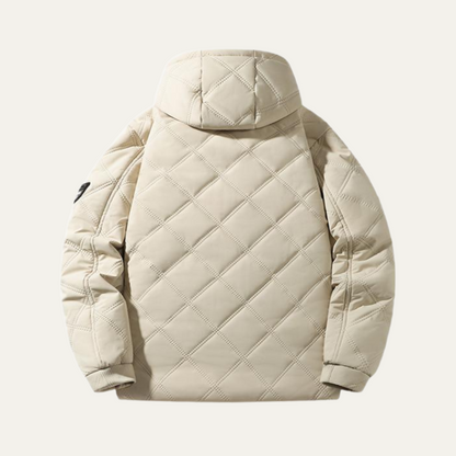 VogeLuxe | Herren-Steppjacke mit Kapuze und Rautensteppung 1