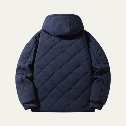 VogeLuxe | Herren-Steppjacke mit Kapuze und Rautensteppung 2