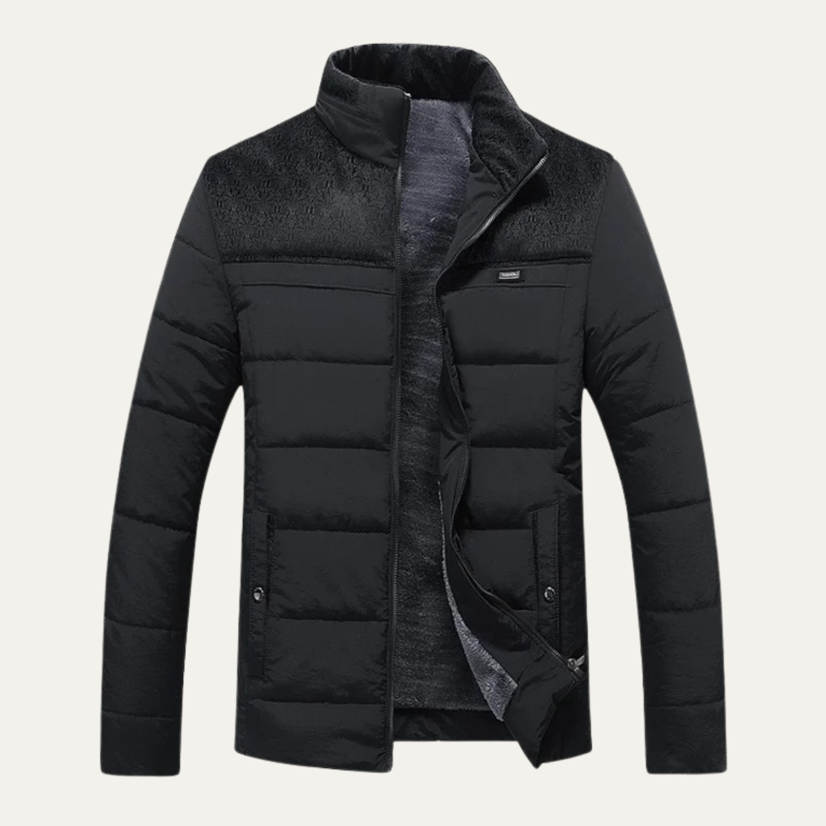 VogeLuxe | Herren-Steppjacke mit Sherpa-Futter 0
