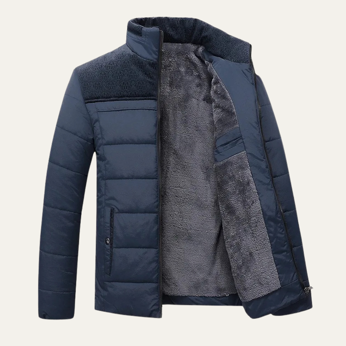 VogeLuxe | Herren-Steppjacke mit Sherpa-Futter 3