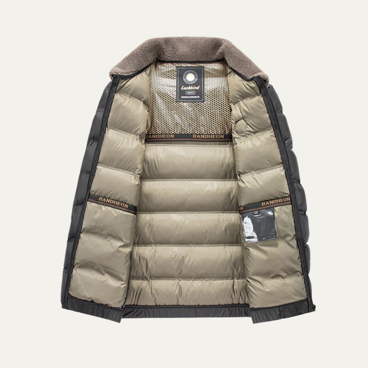 VogeLuxe | Herren-Steppjacke mit Sherpa-Kragen 1