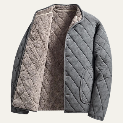 VogeLuxe | Herren-Steppjacke ohne Kragen und Knopfleiste 2