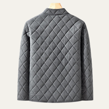 VogeLuxe | Herren-Steppjacke ohne Kragen und Knopfleiste 3
