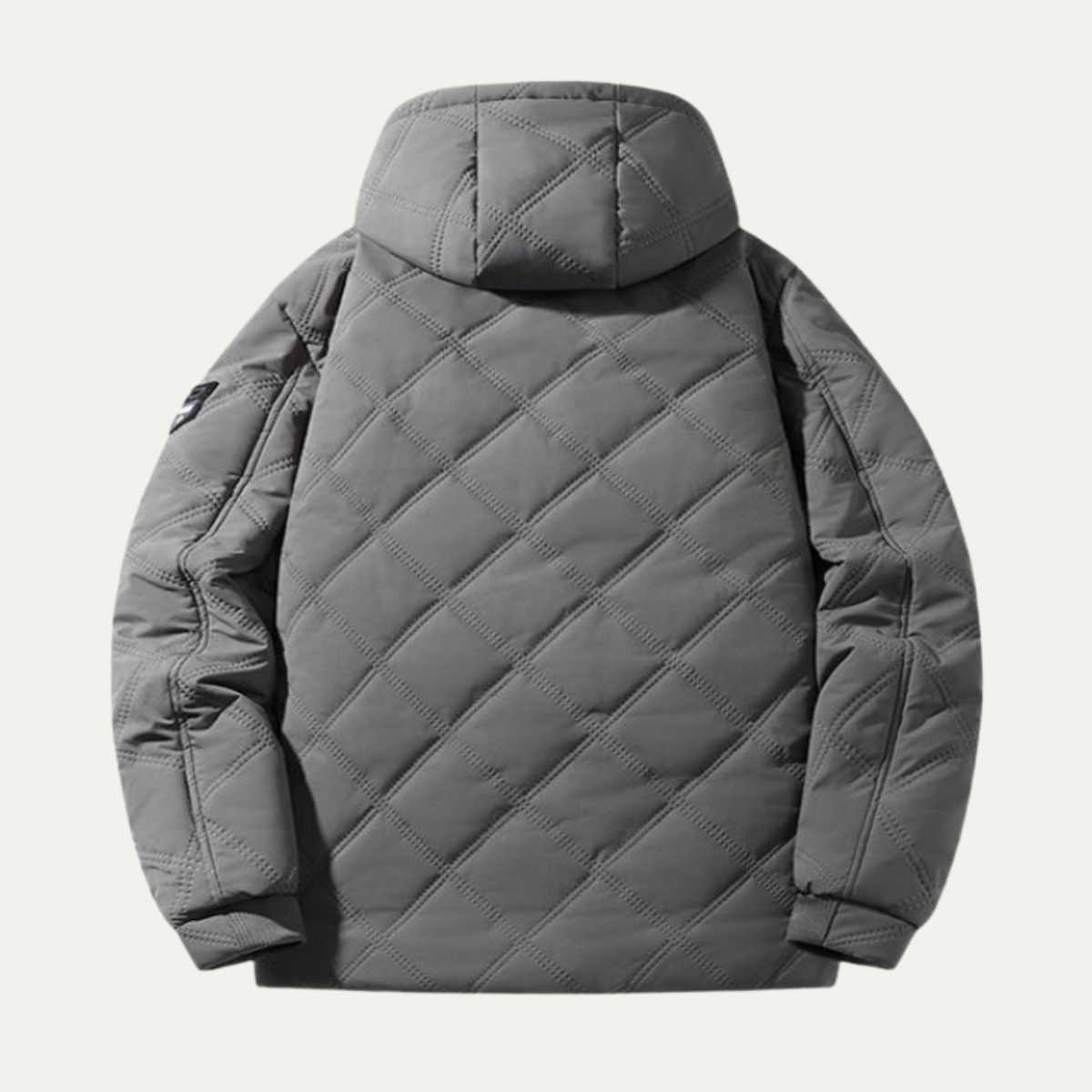 VogeLuxe | Herren-Steppparka mit Kapuze und Kunstfellfutter 2