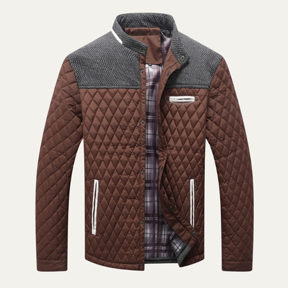 VogeLuxe | Herren-Steppstrickjacke mit Passe 8