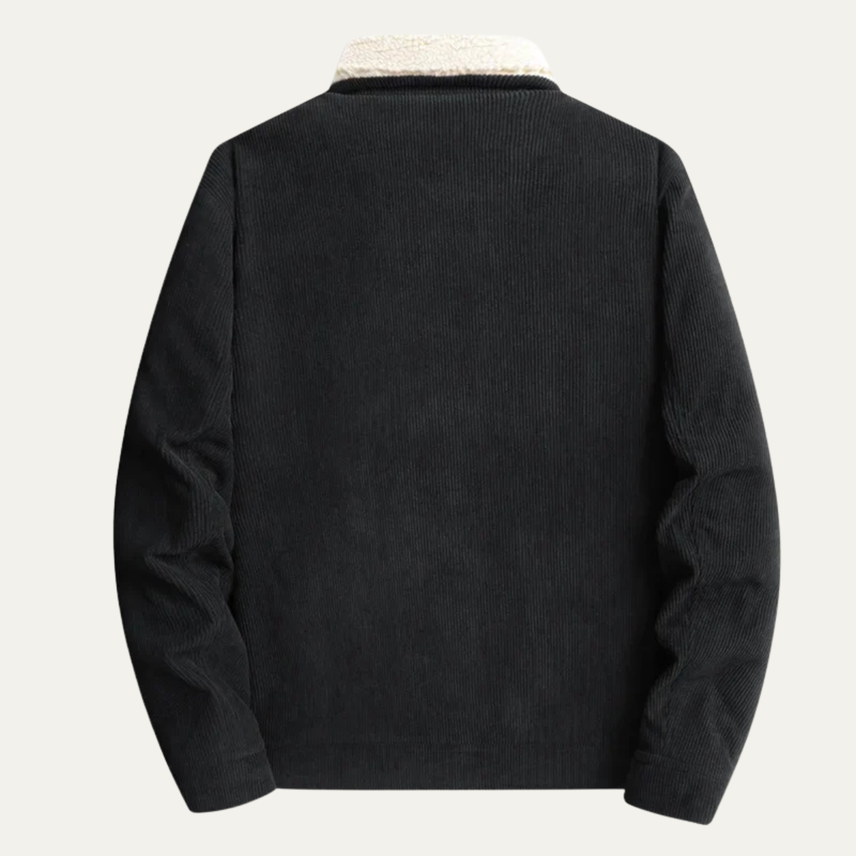 VogeLuxe | Herren-Truckerjacke aus Cord mit Futter aus Kunstfell 1