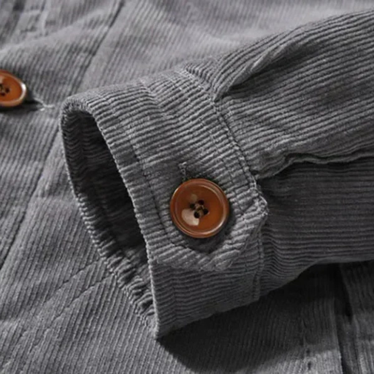VogeLuxe | Herren-Truckerjacke mit Kragen, Cord und Sherpa-Futter 2