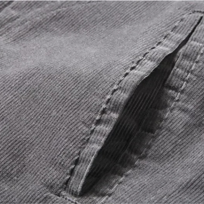 VogeLuxe | Herren-Truckerjacke mit Kragen, Cord und Sherpa-Futter 3