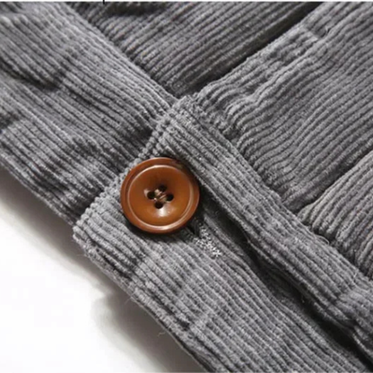 VogeLuxe | Herren-Truckerjacke mit Kragen, Cord und Sherpa-Futter 4