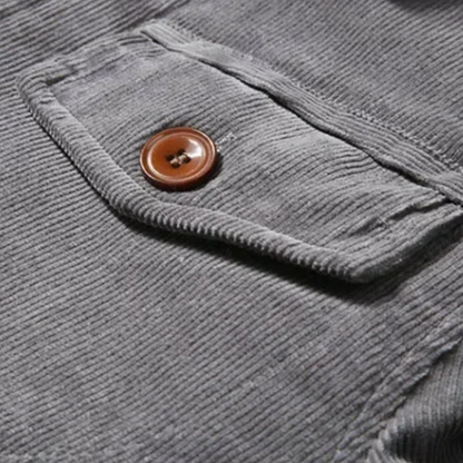 VogeLuxe | Herren-Truckerjacke mit Kragen, Cord und Sherpa-Futter 5