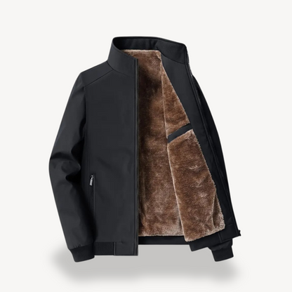 VogeLuxe | Herren-Winterbomberjacke mit Kunstpelzfutter 4
