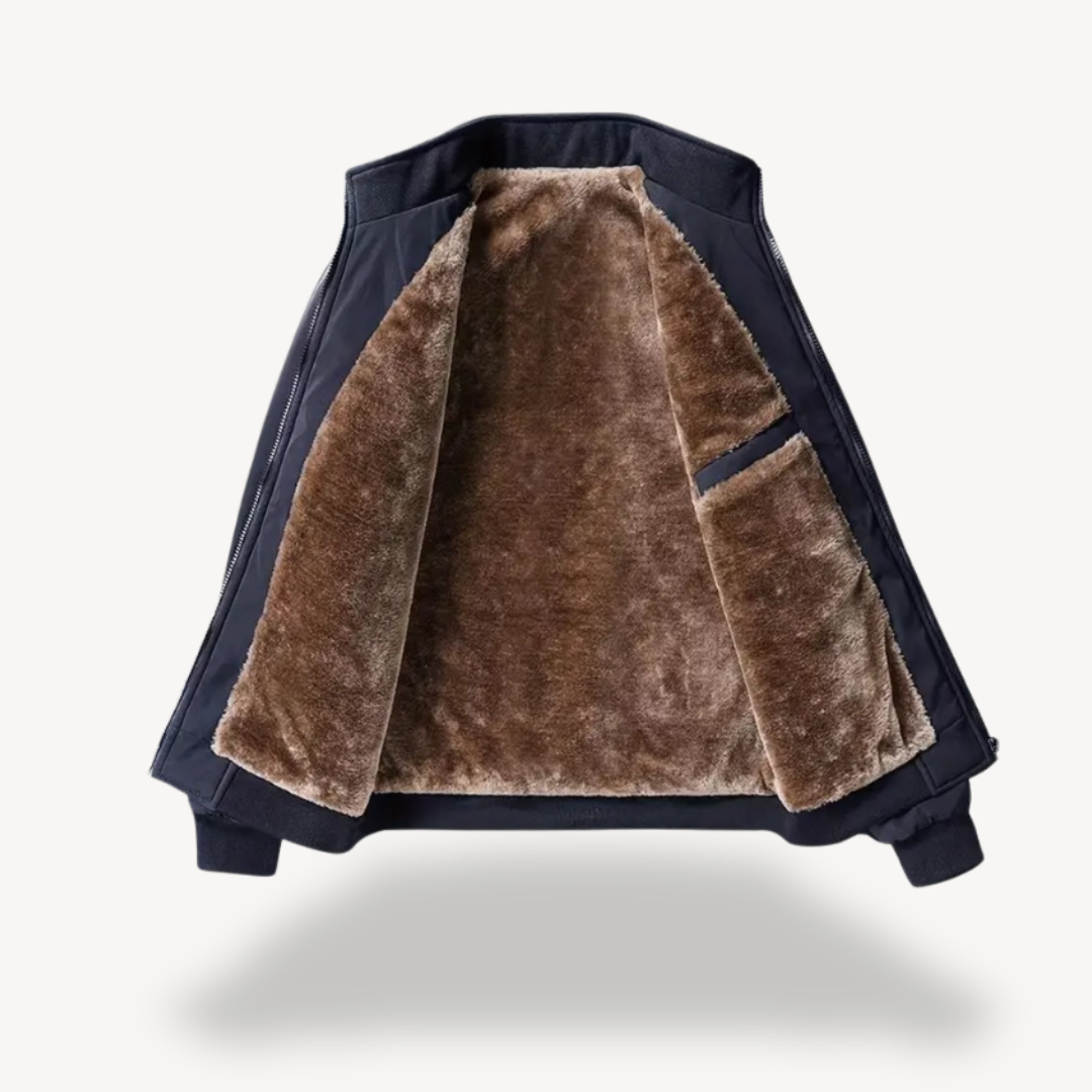 VogeLuxe | Herren-Winterbomberjacke mit Kunstpelzfutter 7