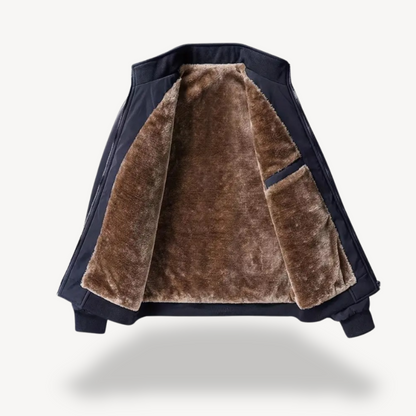 VogeLuxe | Herren-Winterbomberjacke mit Kunstpelzfutter 7