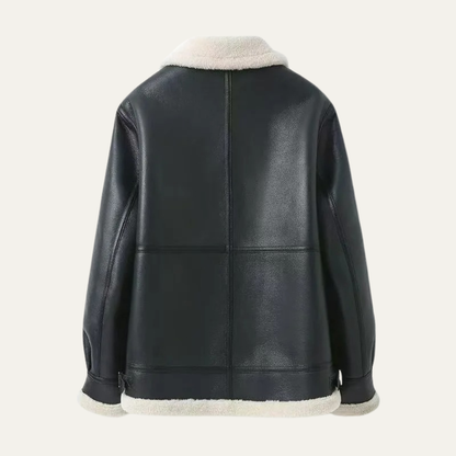 VogeLuxe | Herren-Winterjacke im Fliegerstil mit Lammfellfutter 1