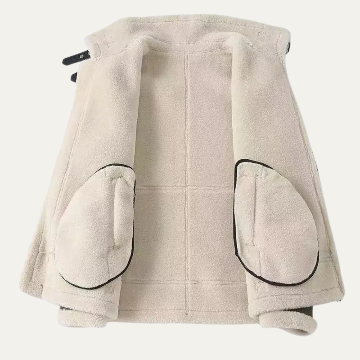 VogeLuxe | Herren-Winterjacke im Fliegerstil mit Lammfellfutter 2