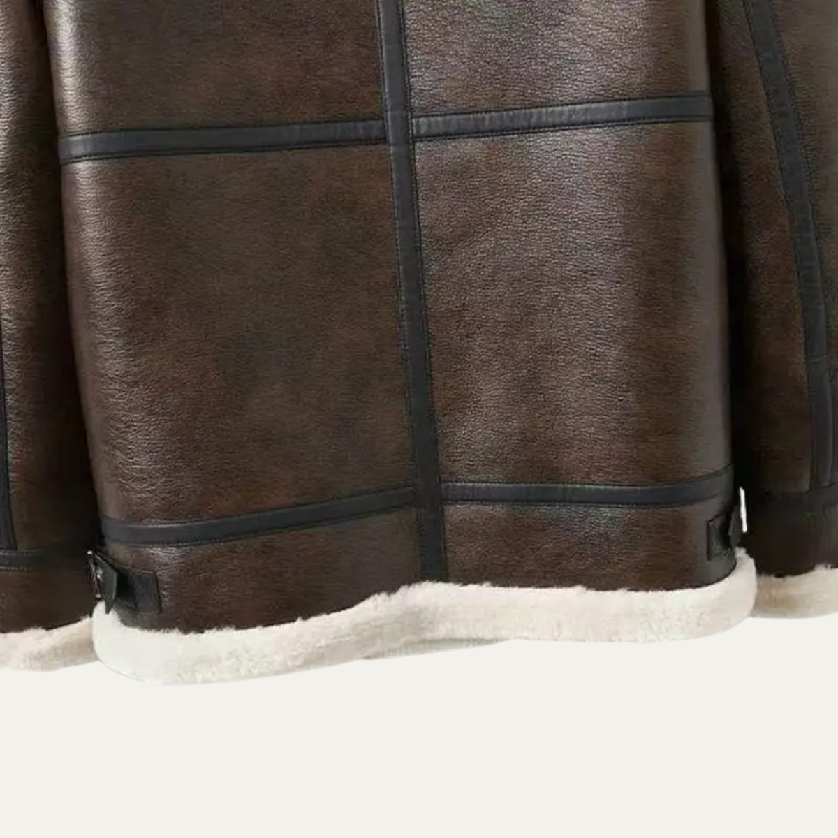 VogeLuxe | Herren-Winterjacke im Fliegerstil mit Lammfellfutter 5