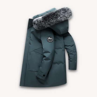 VogeLuxe | Herren-Winterparka mit langer Pelzkapuze 1
