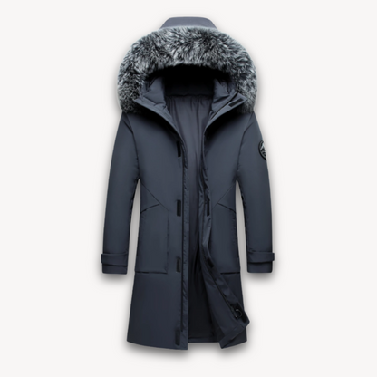 VogeLuxe | Herren-Winterparka mit langer Pelzkapuze 5