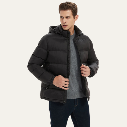 VogeLuxe | Klassische Herren-Steppjacke in Hüftlänge 3
