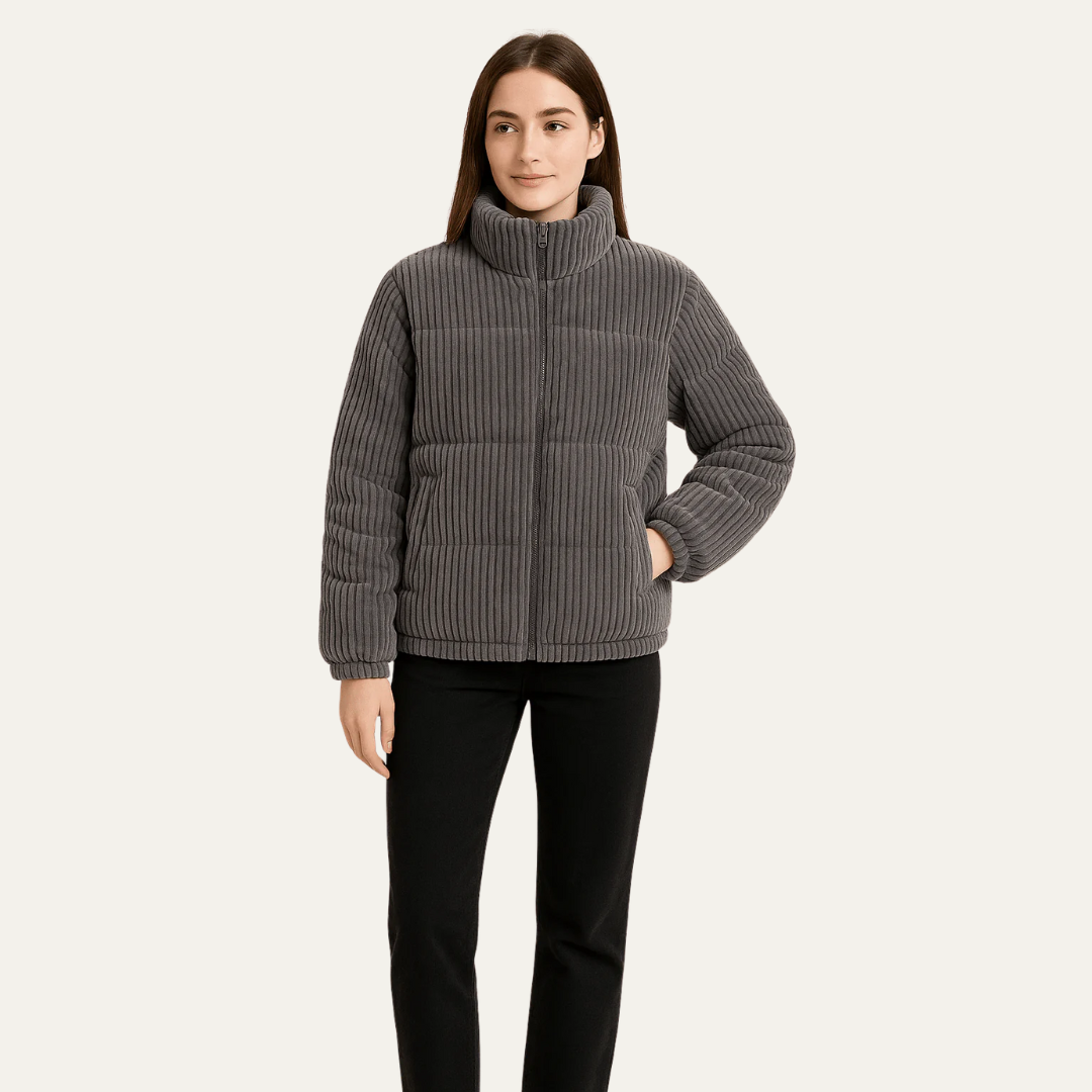 VogeLuxe | Kurze Cord-Steppjacke für Damen 1