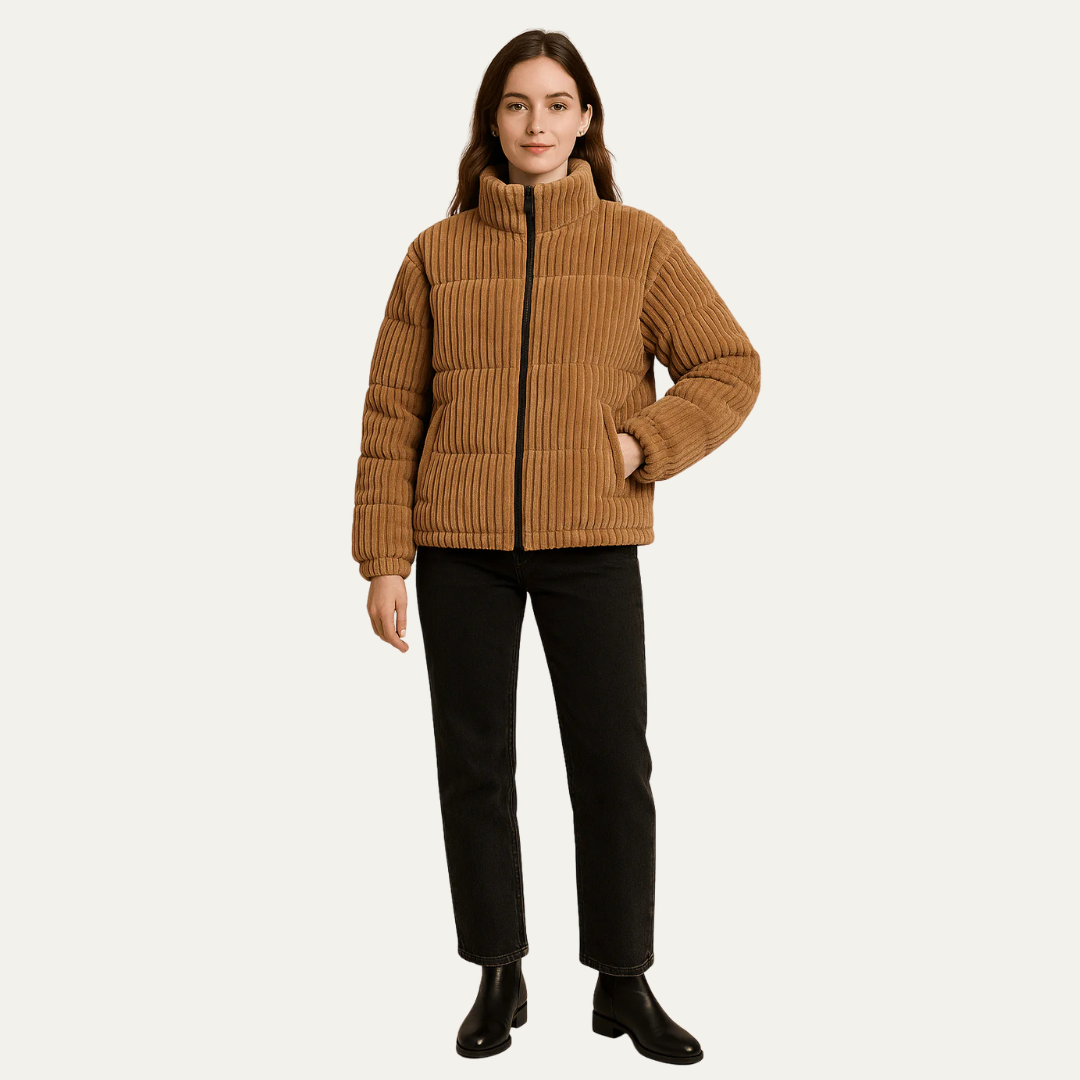 VogeLuxe | Kurze Cord-Steppjacke für Damen 2