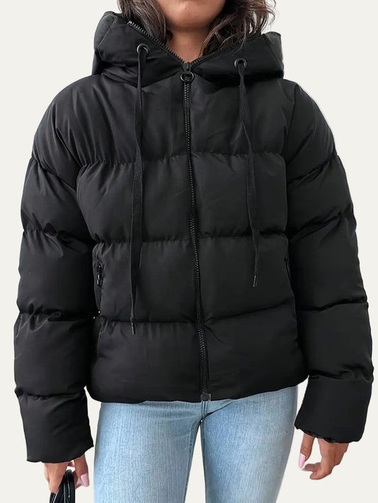 VogeLuxe | Kurze Damen-Steppjacke mit Kapuze 0