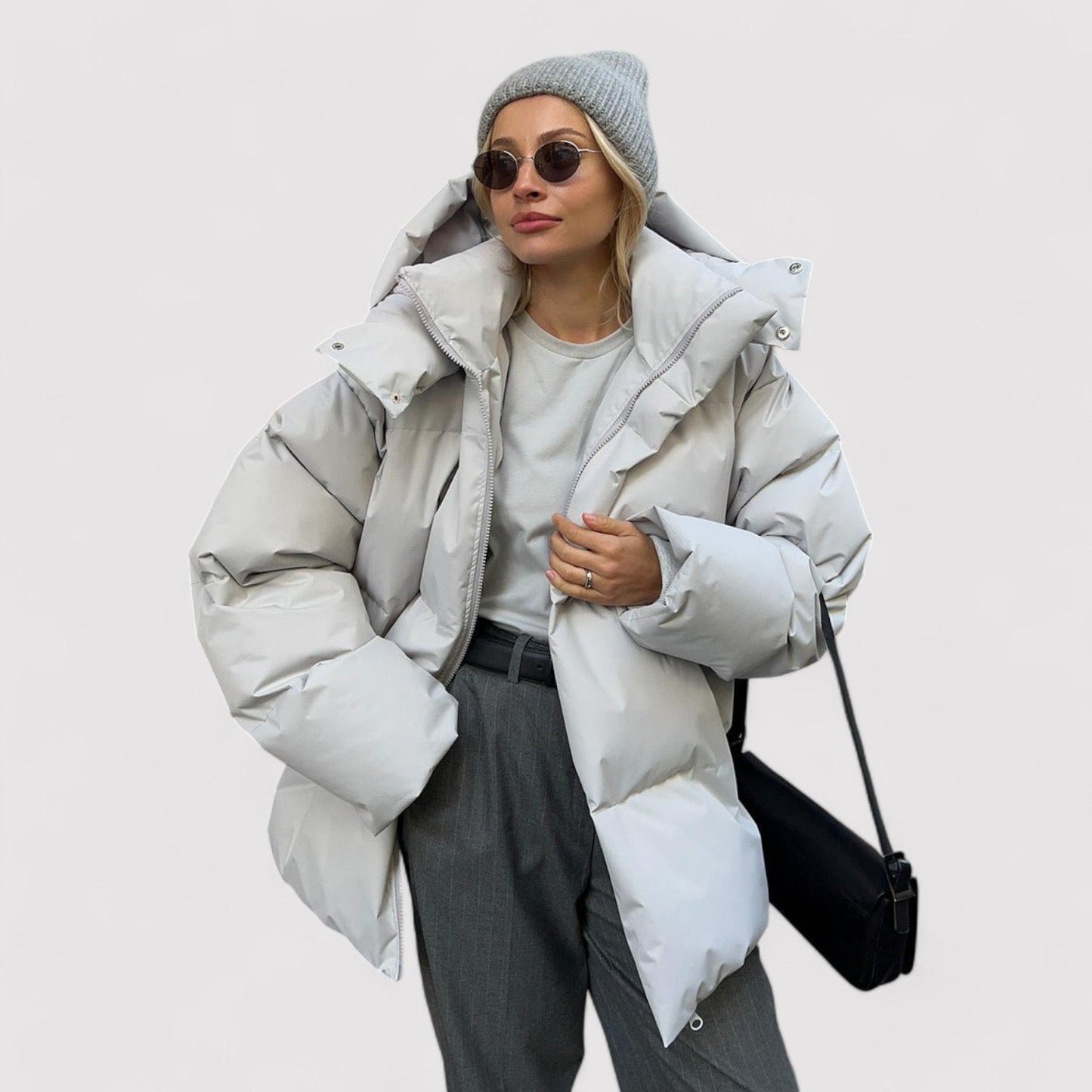 VogeLuxe | Lässige Baumwolljacke mit Kapuze für Damen 1
