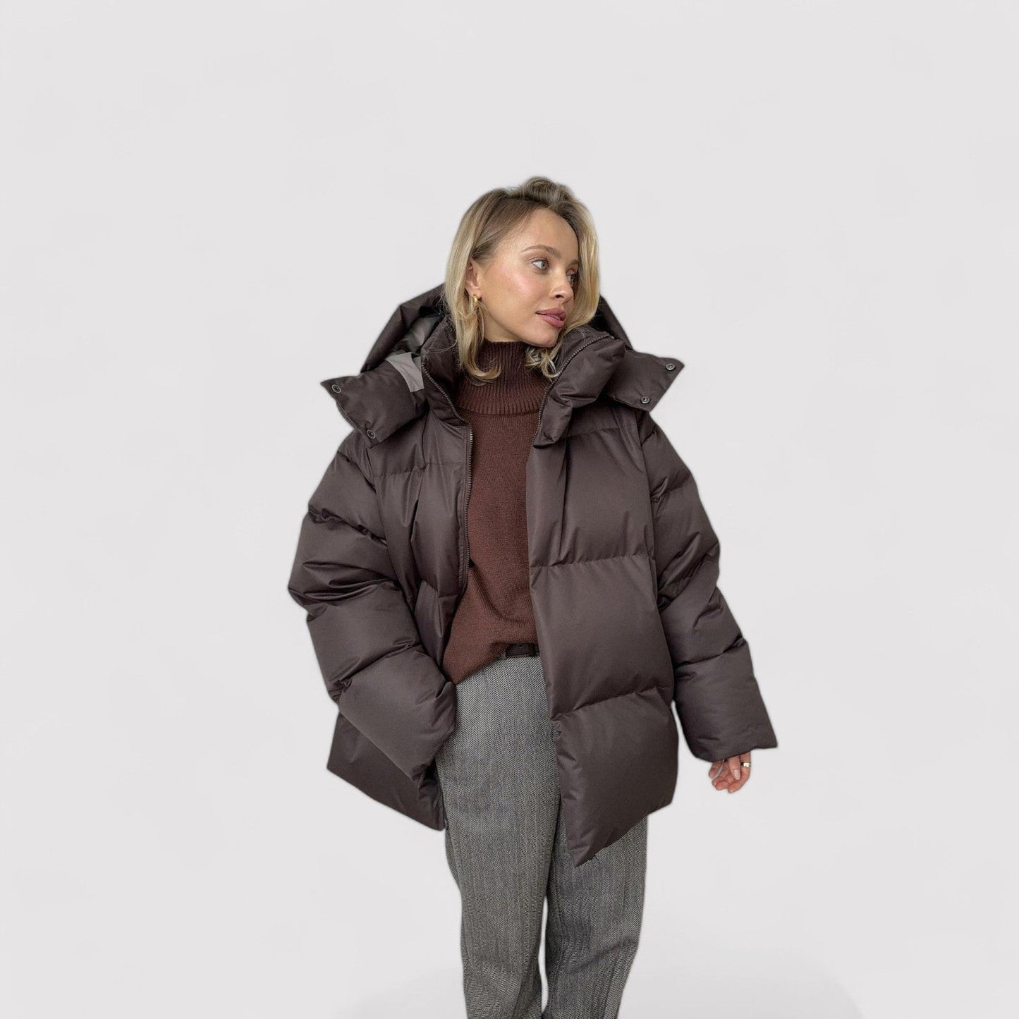VogeLuxe | Lässige Baumwolljacke mit Kapuze für Damen 2