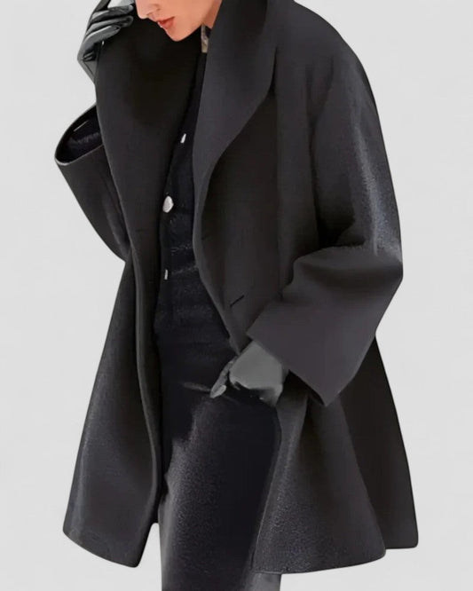 VogeLuxe | Lässiger Windbreaker-Mantel mit Knöpfen für Damen 0