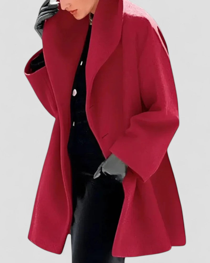 VogeLuxe | Lässiger Windbreaker-Mantel mit Knöpfen für Damen 3