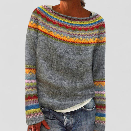 VogeLuxe | Lässiger, lockerer Strickpullover für Damen 0