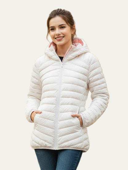 VogeLuxe | Leichte Damen-Steppjacke mit Kapuze 0